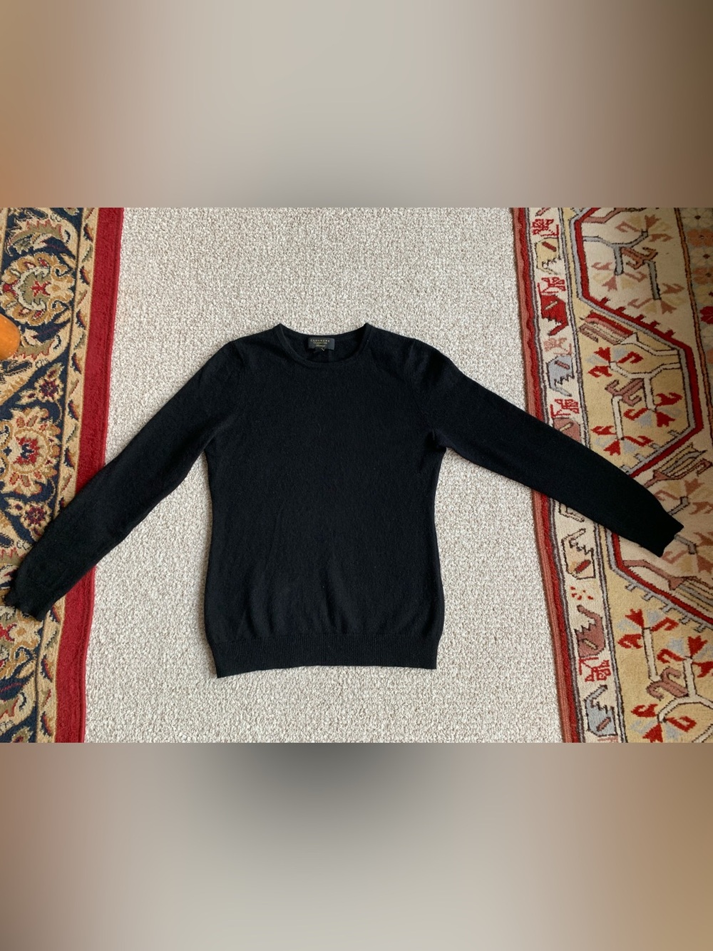 Charter Club Black Cashmere Crewneck Sweater